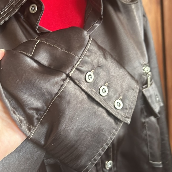 Kenneth Cole Black Satin Shirt XXL - Picture 7 of 13